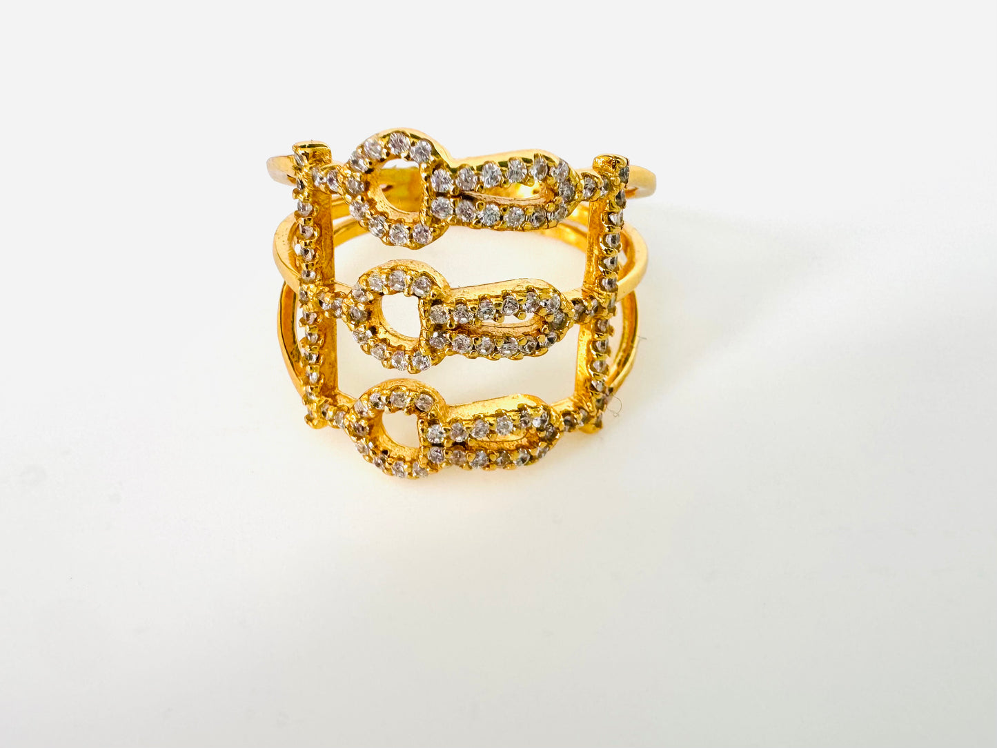 Anillo Con Piedras Zirconias