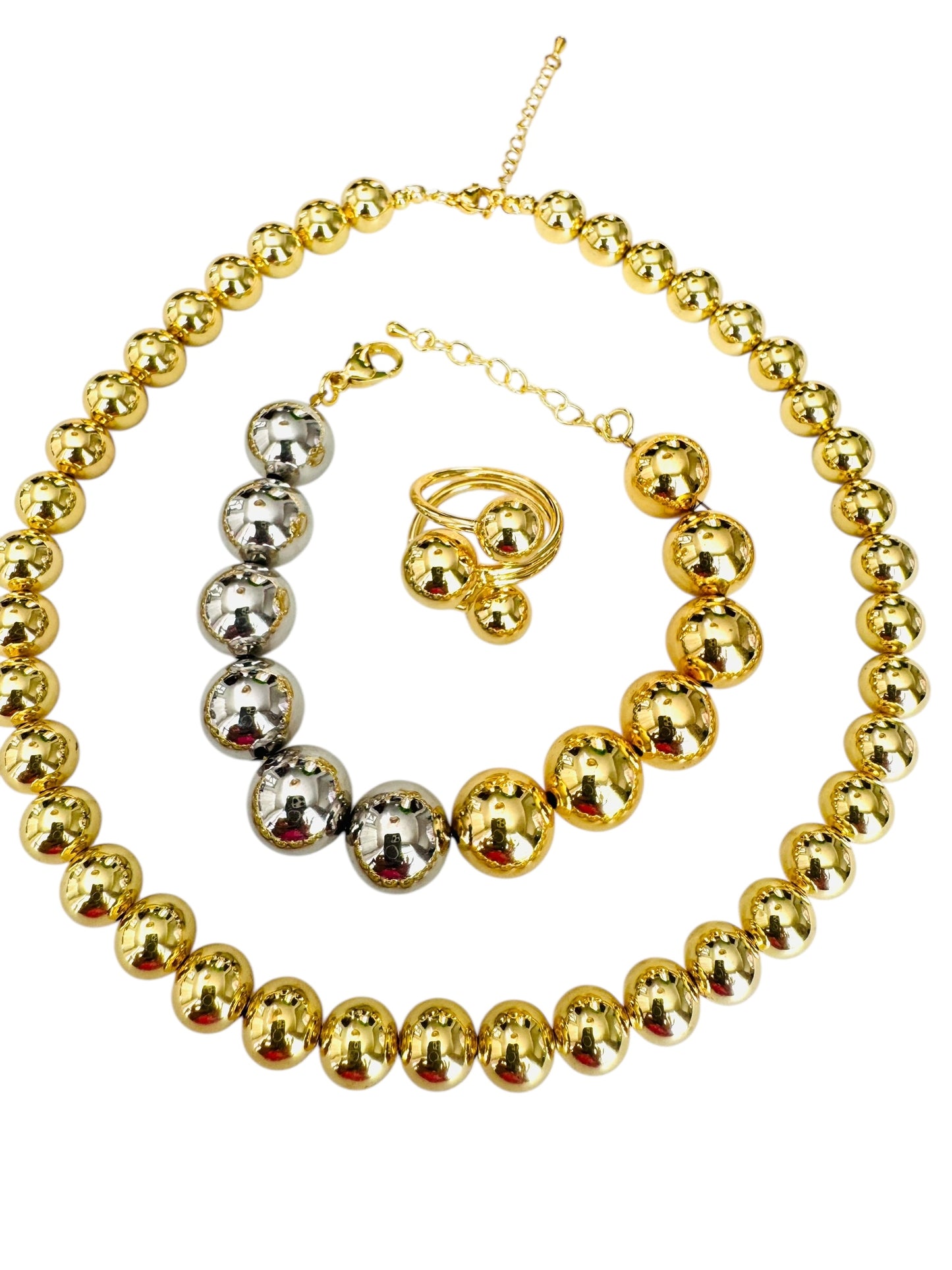 Trío Joyería Esféra Dorada