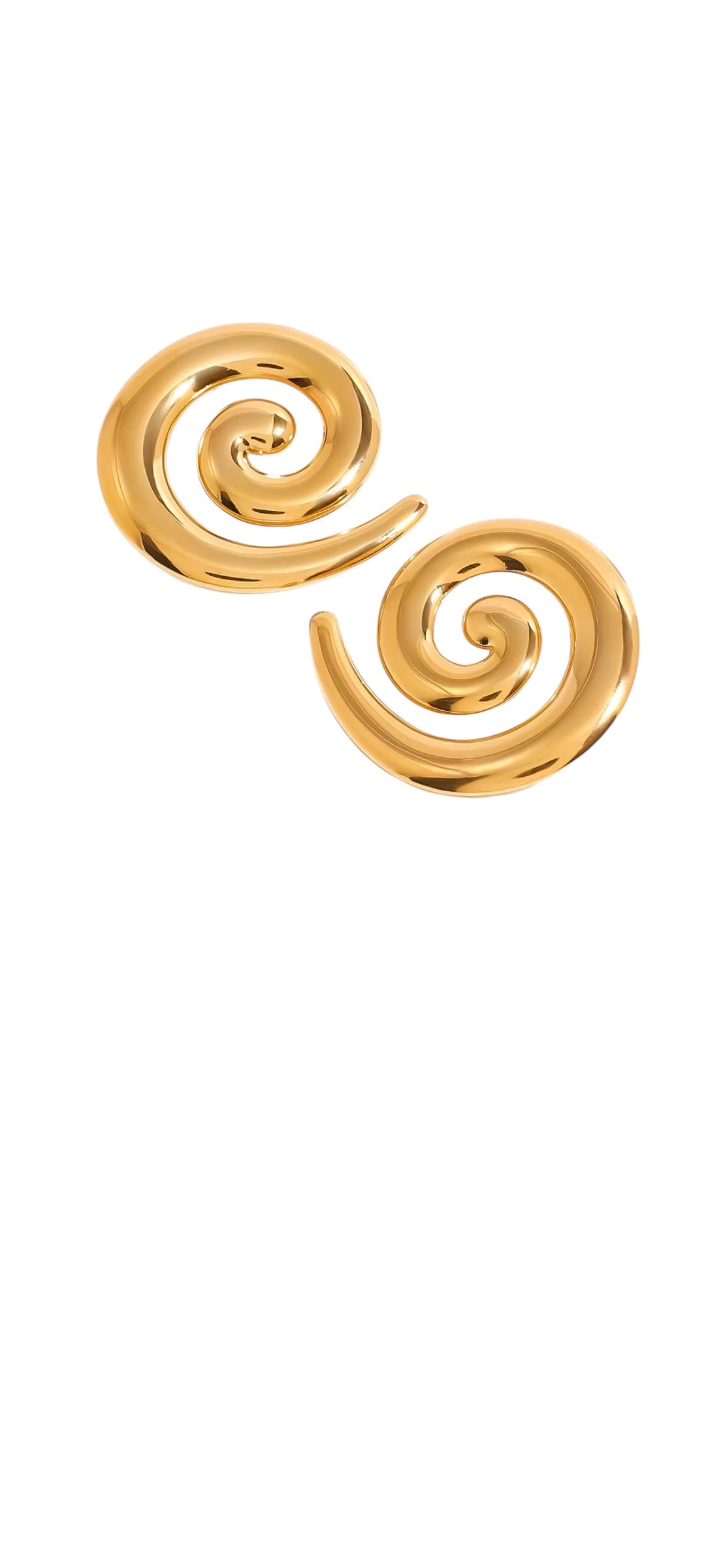 Aretes Caracol Dorados