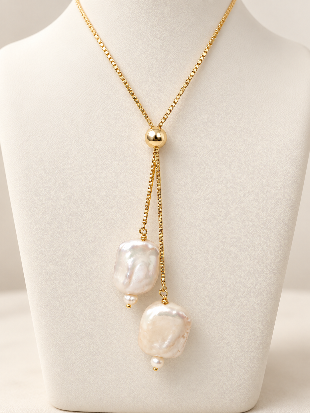 Collar Doble Perla