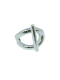 Anillo en Metal Cobre Chapado en Plata