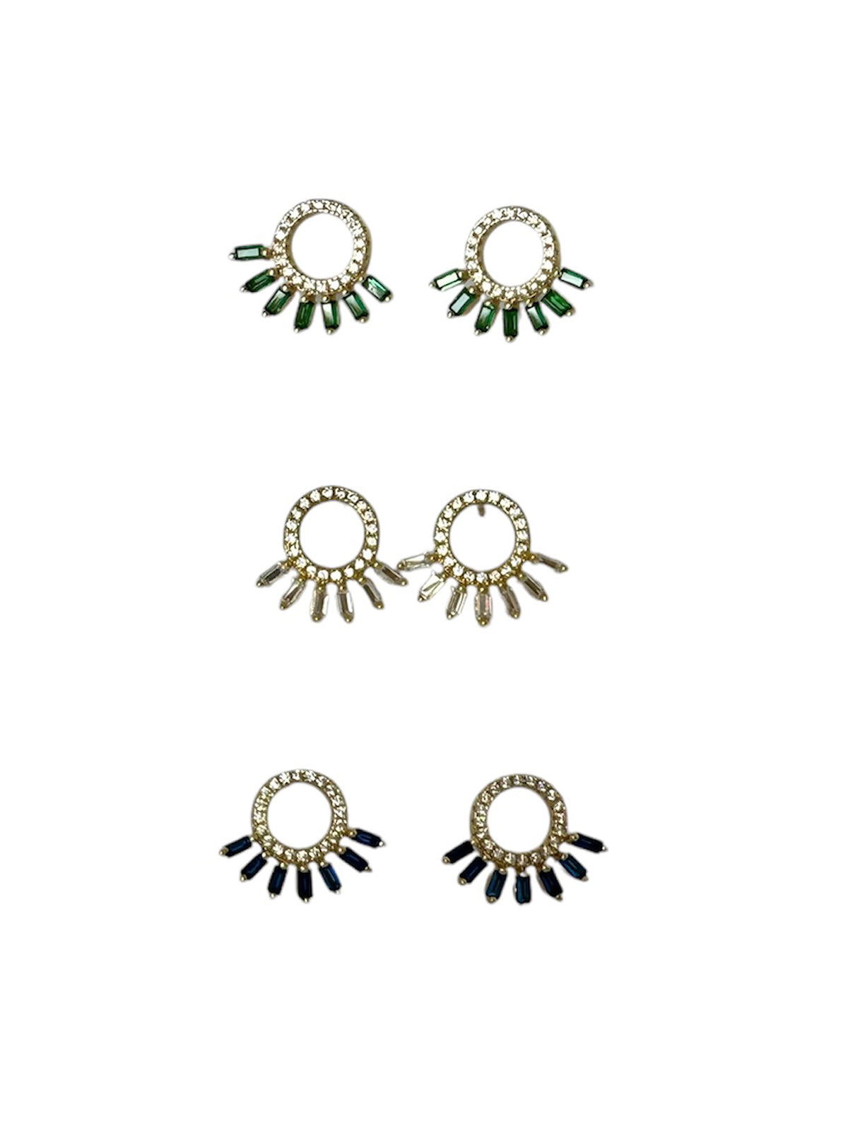 Aretes Plata 925, Chapado en Oro