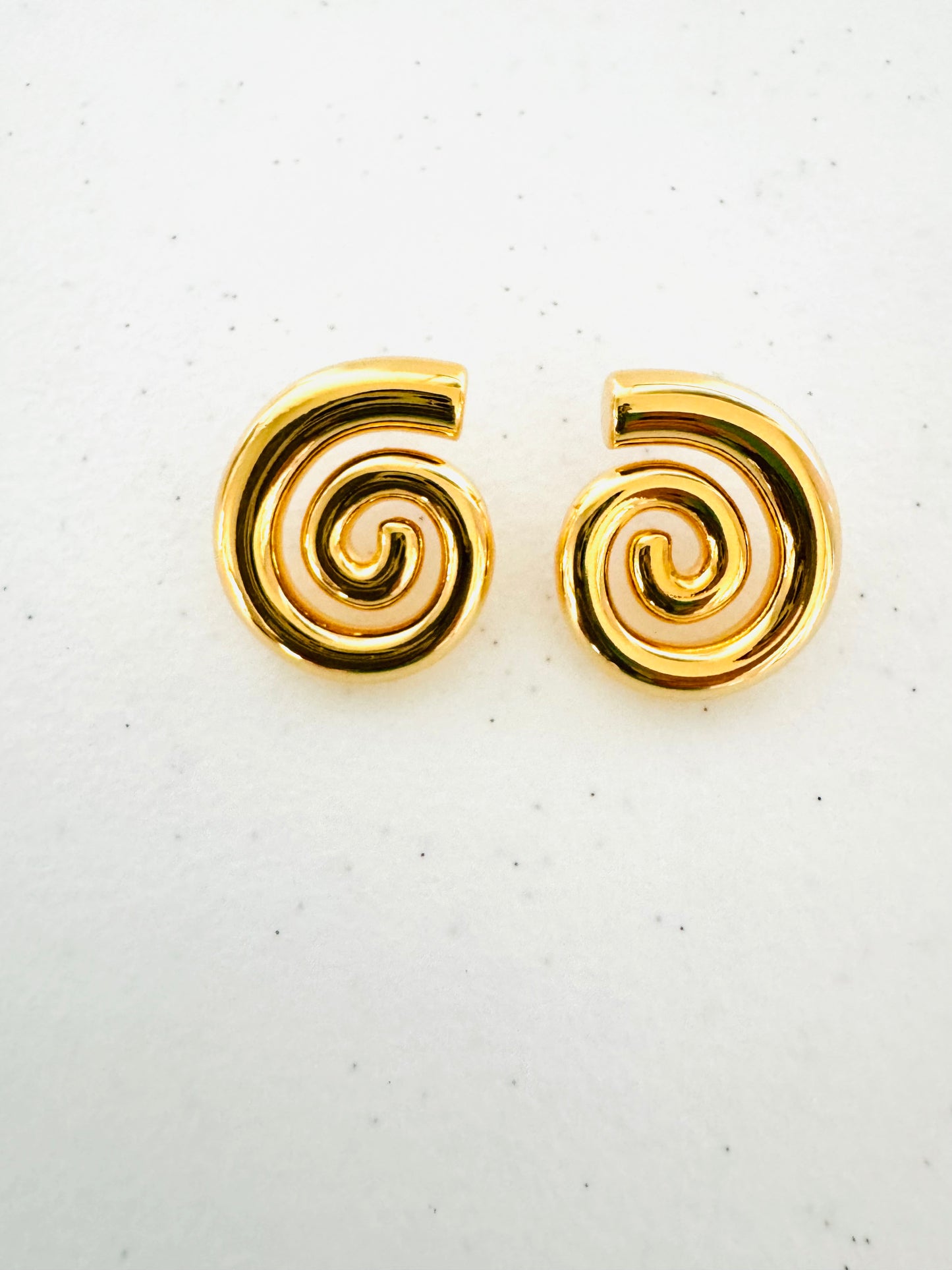 Aretes Caracol Dorado