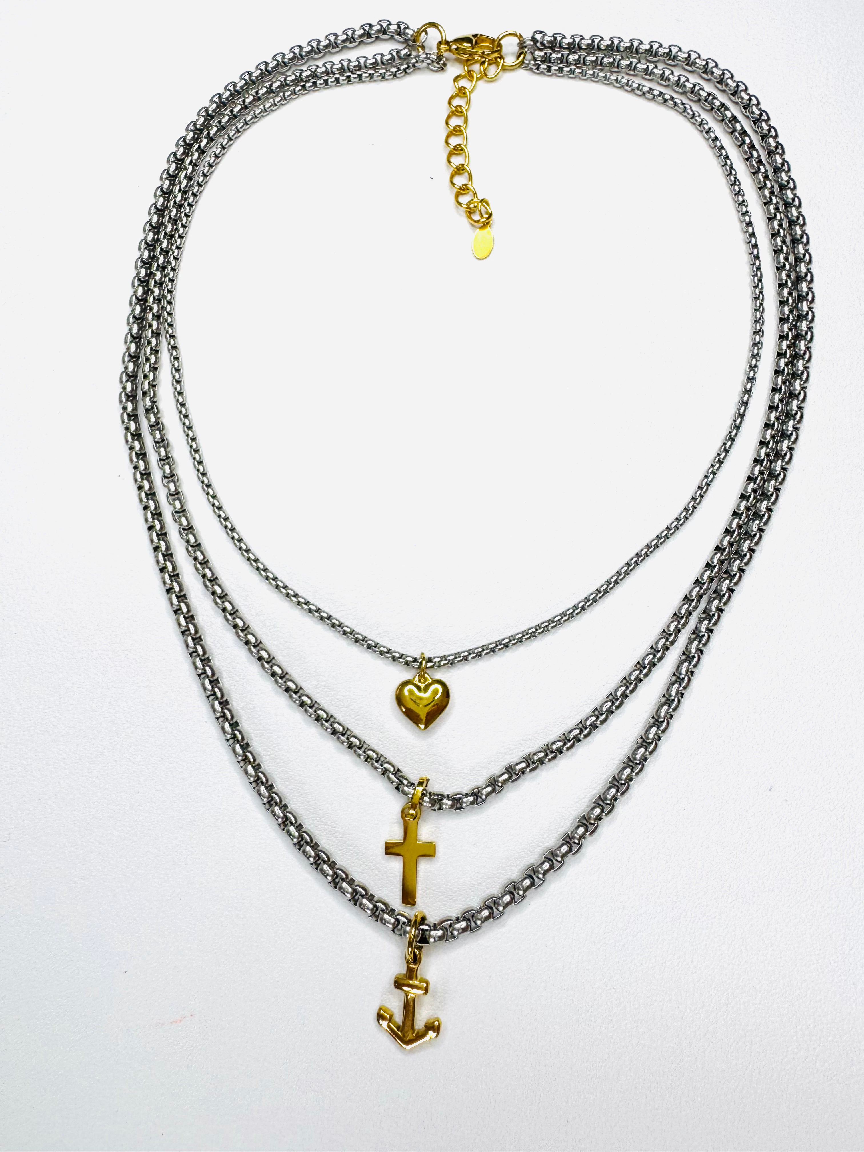 Collar Fe,Amor Y Esperanza