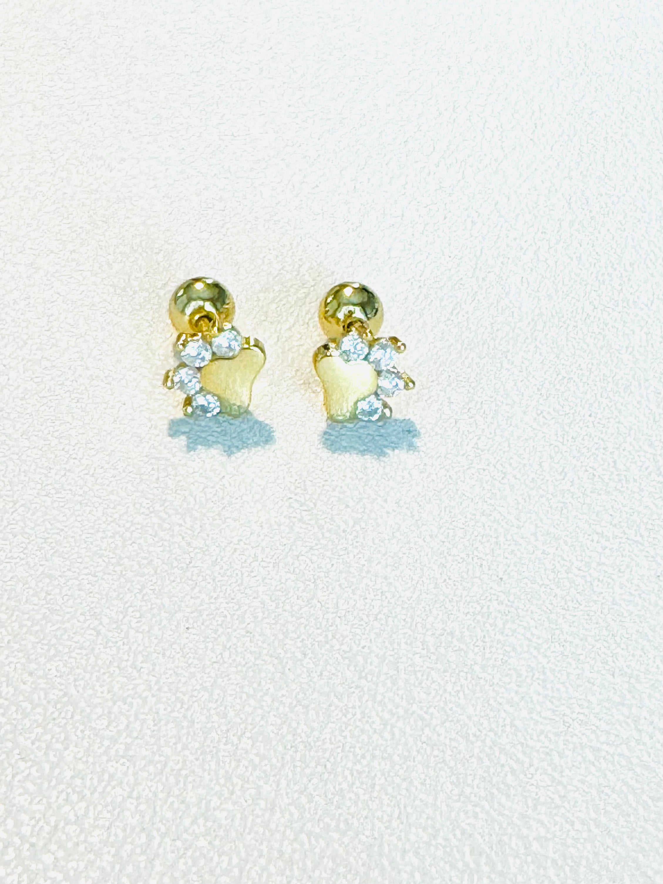 Aretes Oreo Huellas De Perro