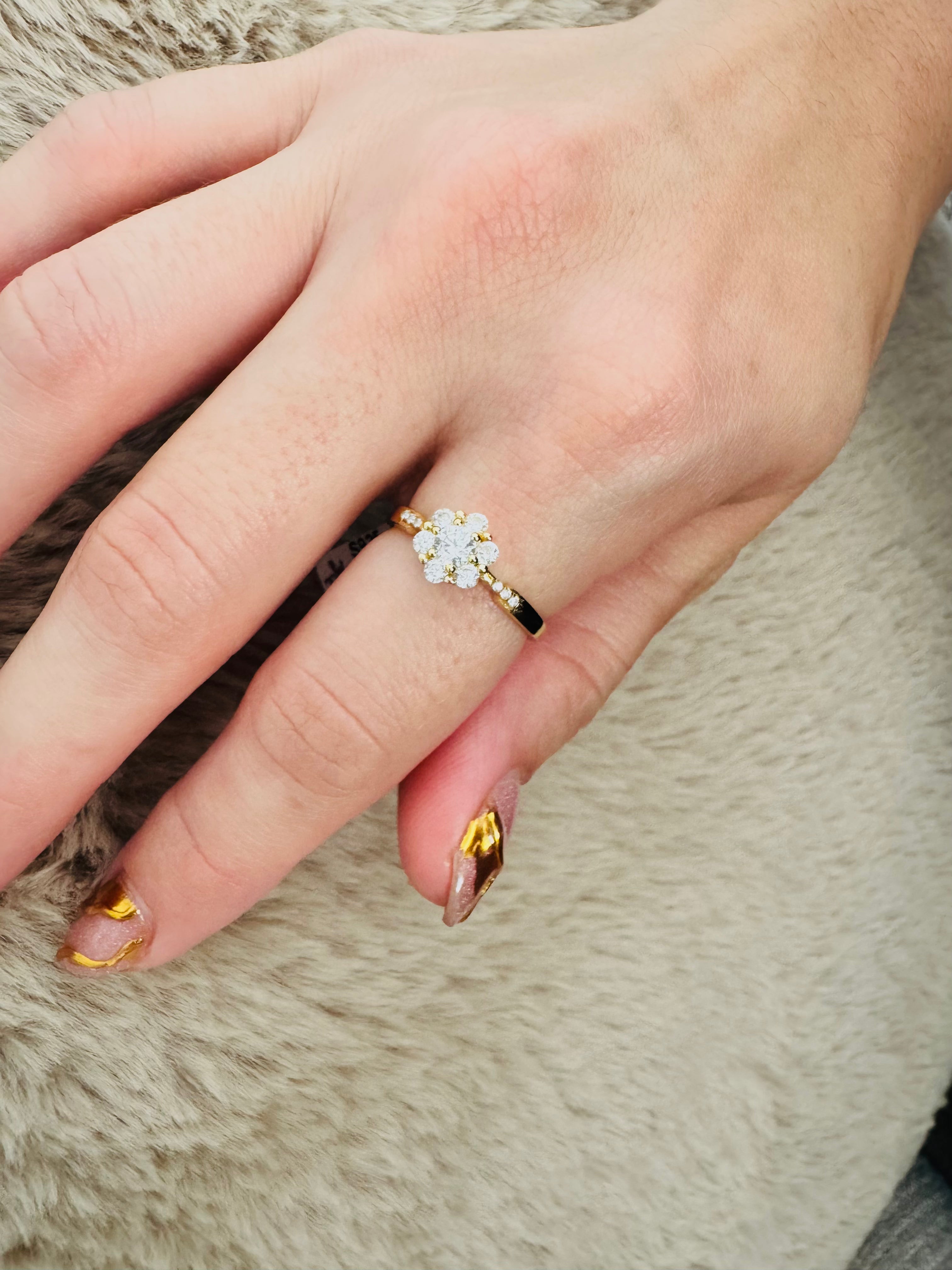 Anillo Flor De Cristal