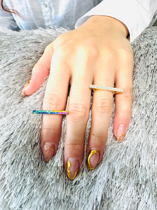 Anillo Destello Lineal