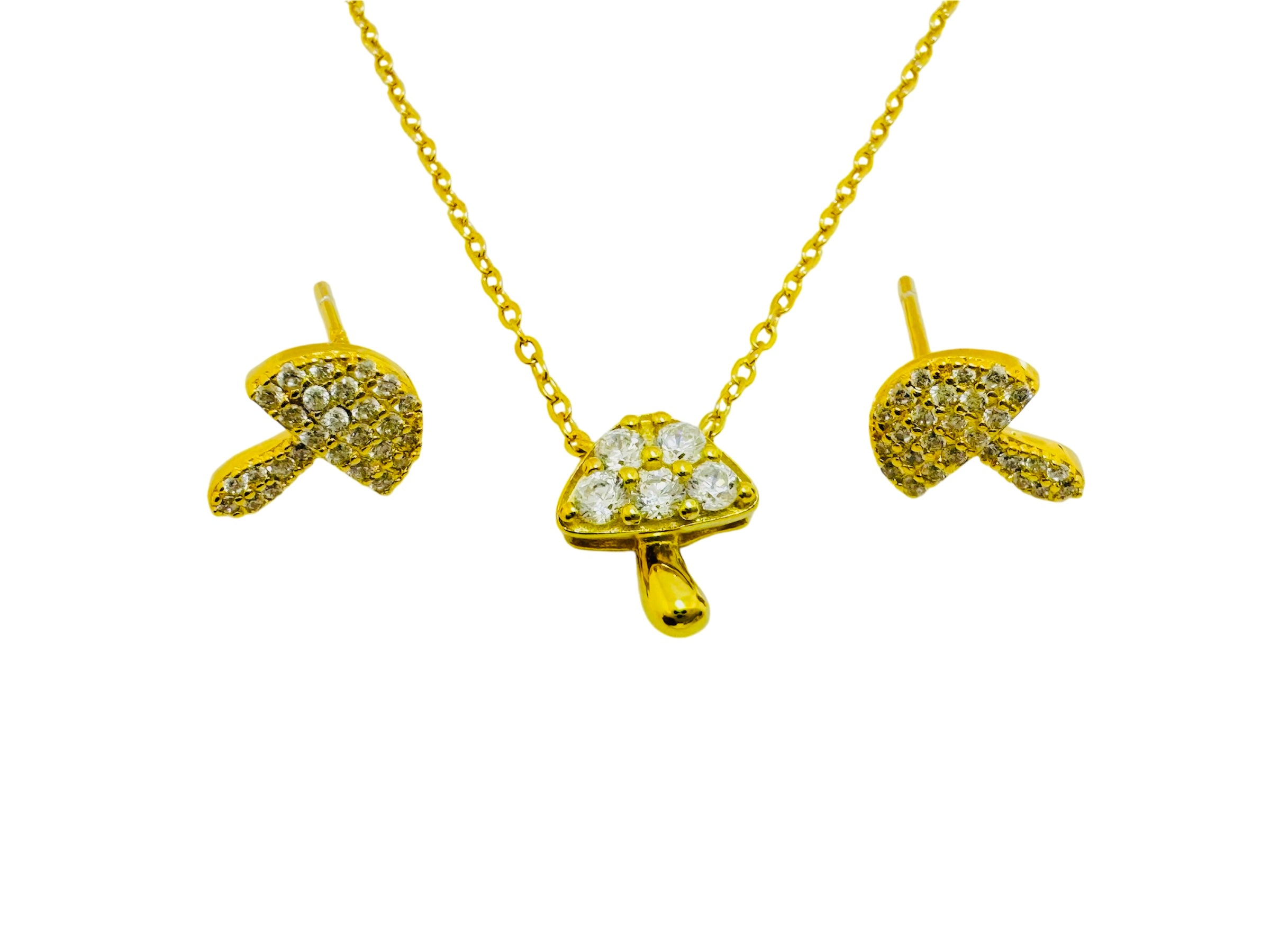 Cadena Con Charms En Forma De Hongo