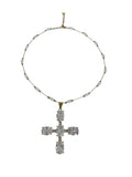 Collar Con Colgante de Cruz Circonia