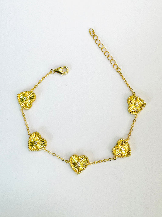 Brazalete de Corazones