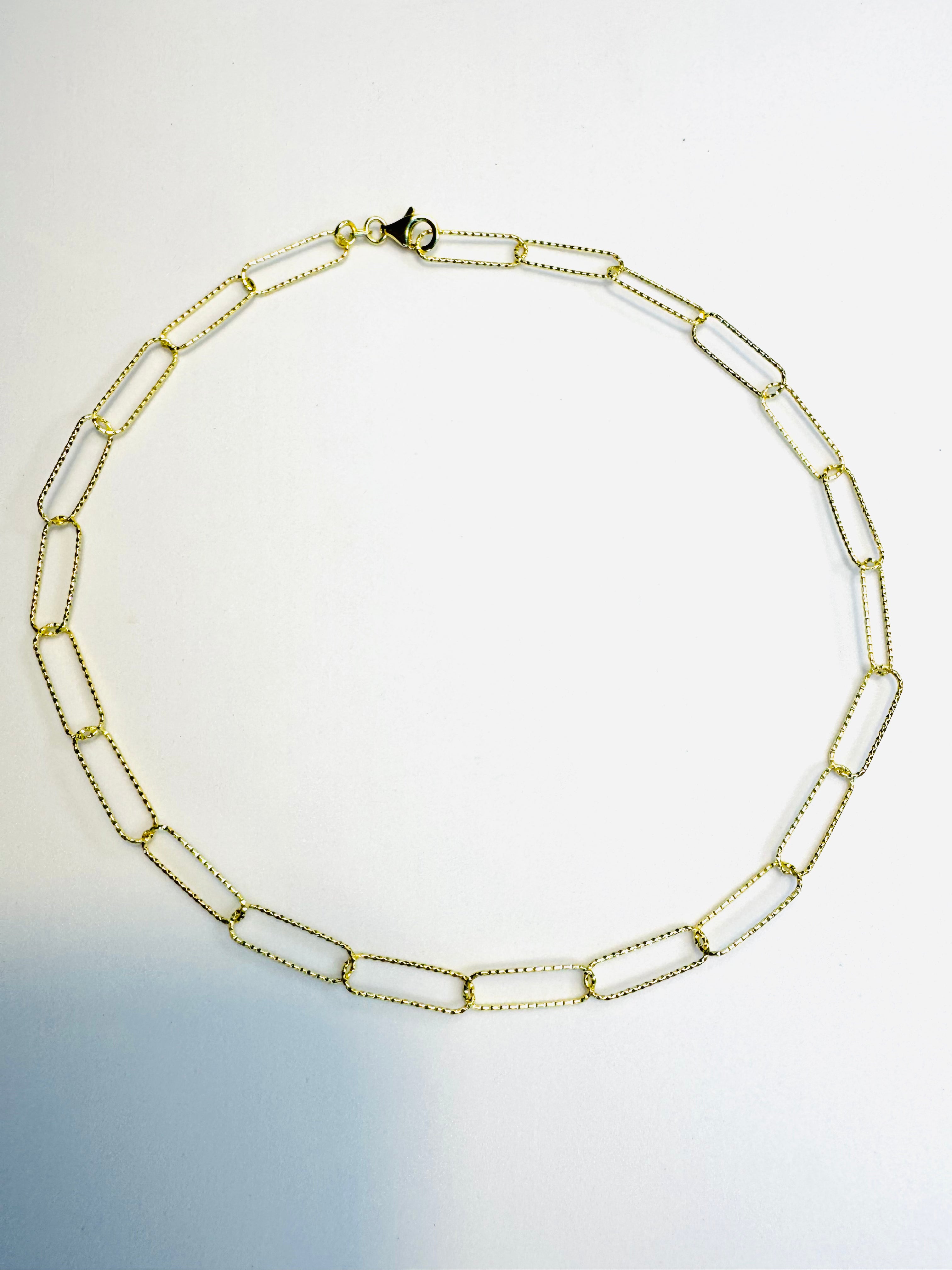 Collar de Eslabones "Paper Clip"