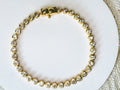 Tennis Bracelet Brazalete de Corazones con Piedras "Clear"