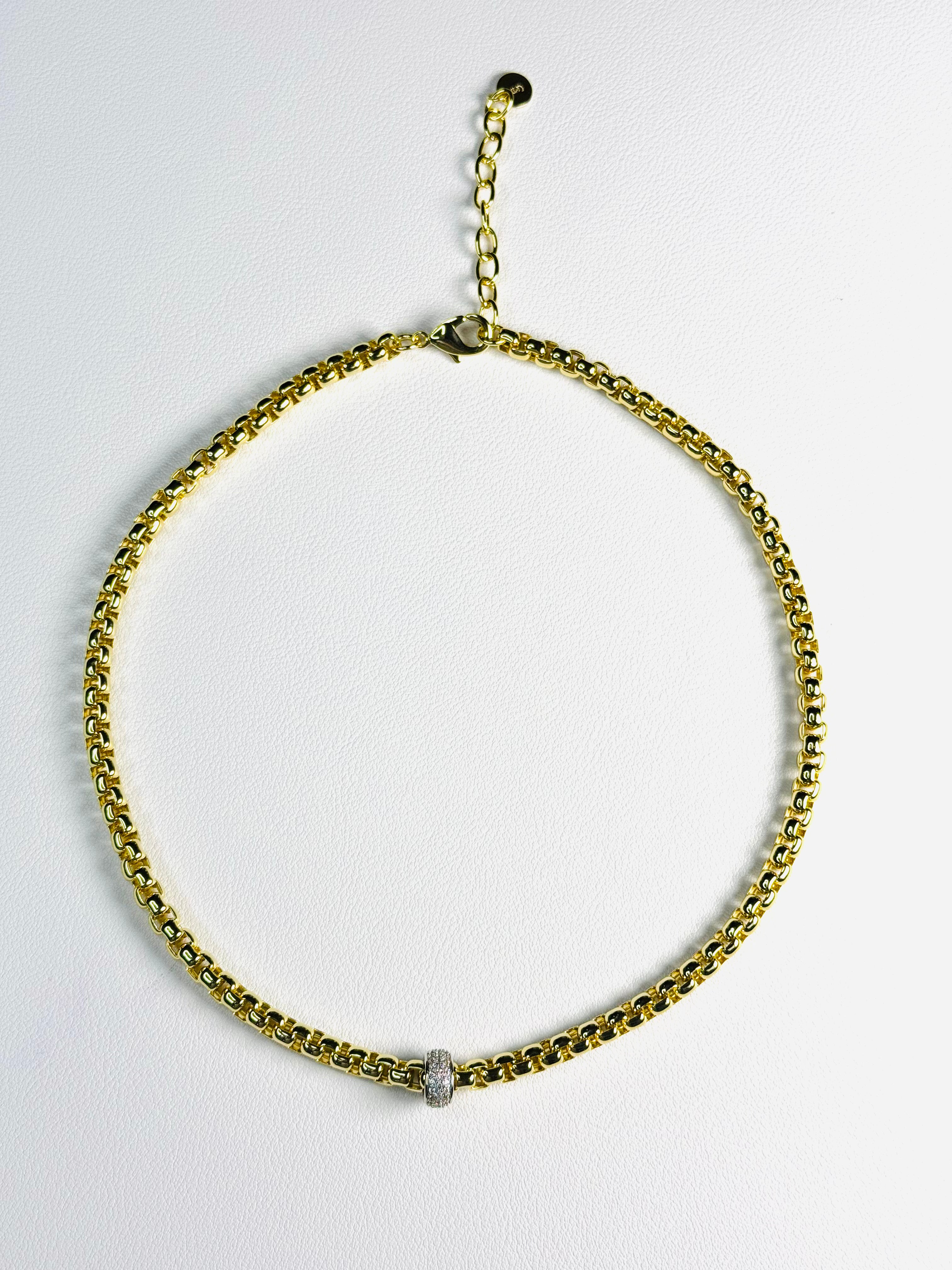 Collar Con Pendant en Pave