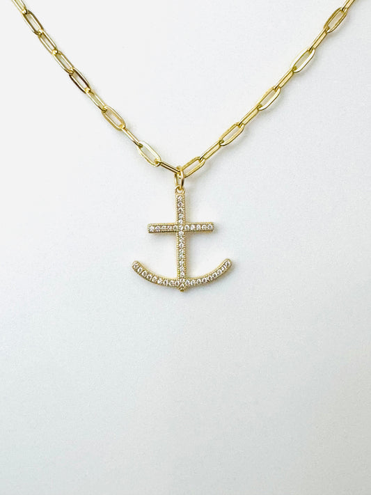 Cadena Con Ancla,Piedras Pavè