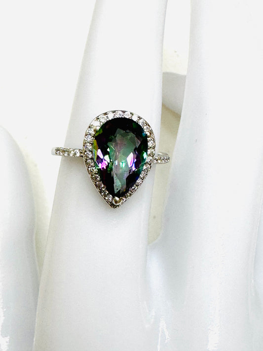 Anillo,Topacio Mistico