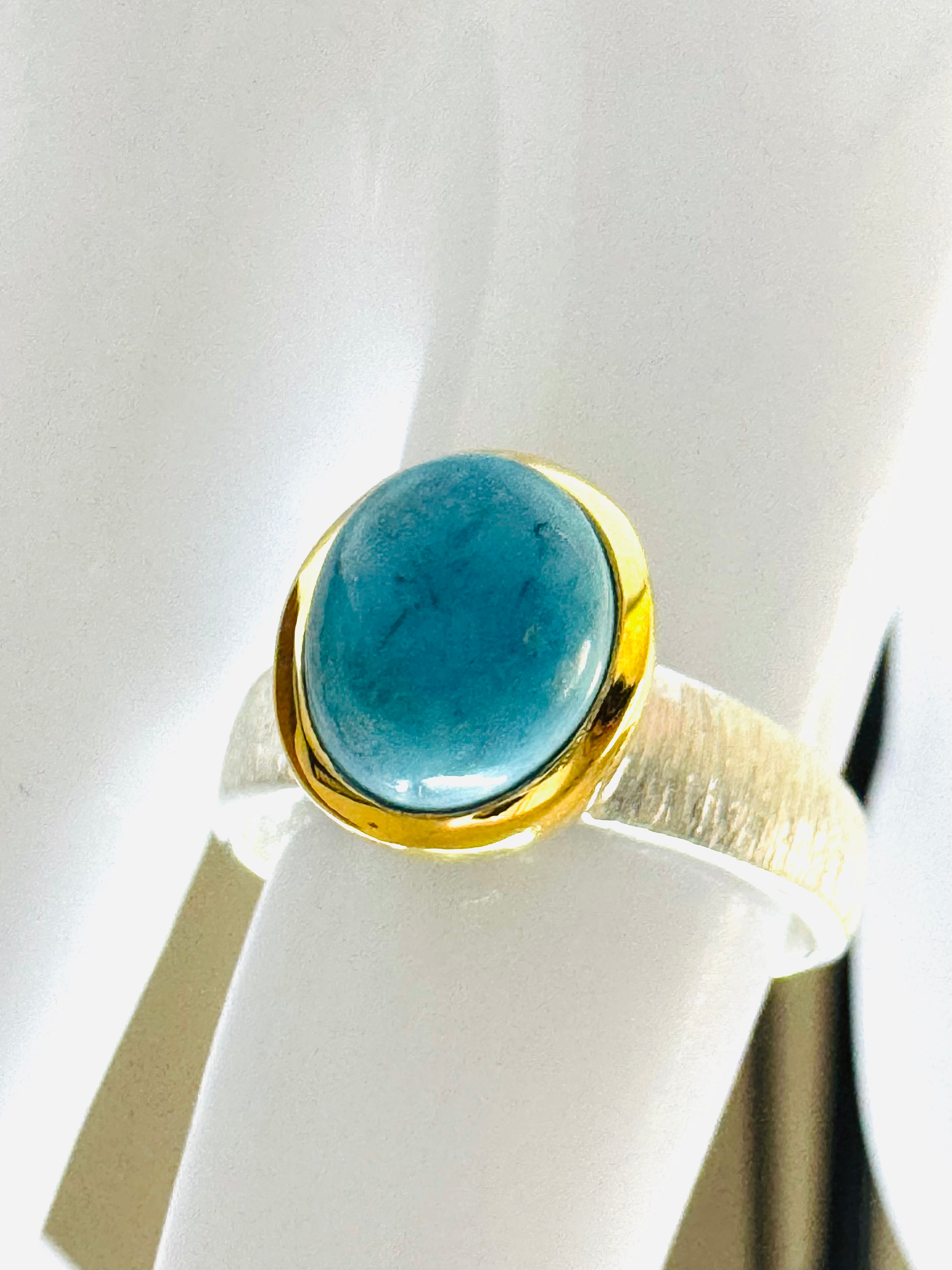 Anillo Con Piedra Turquesa