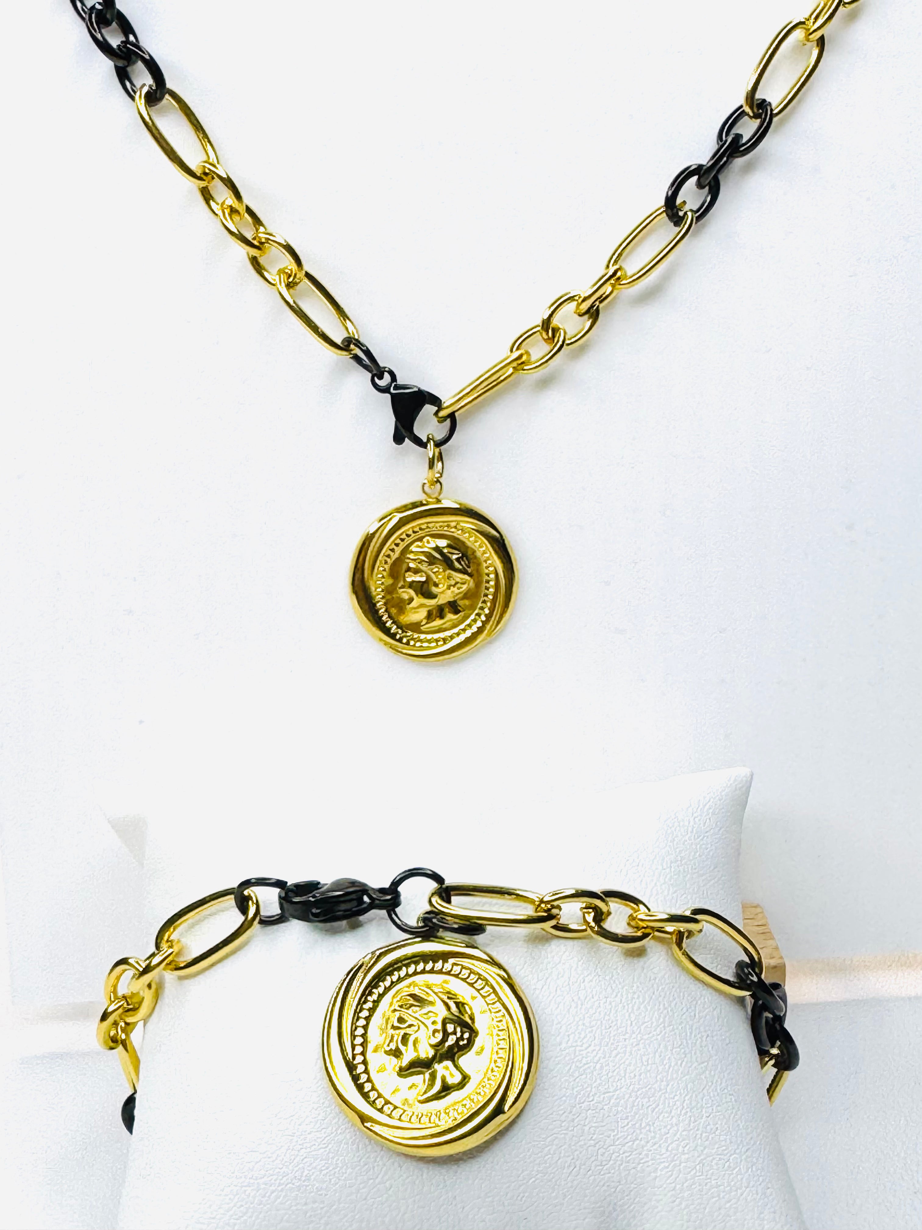 Conjunto De Cadena Y Brazalete