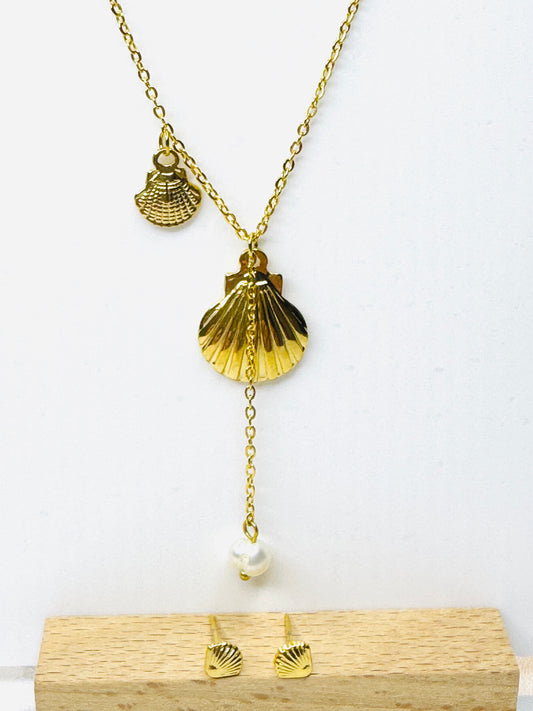 Conjunto De Cadena Y Aretes