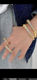 Conjunto De Brazalete Y Anillo
