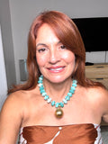 Collar Turquesa Dorada
