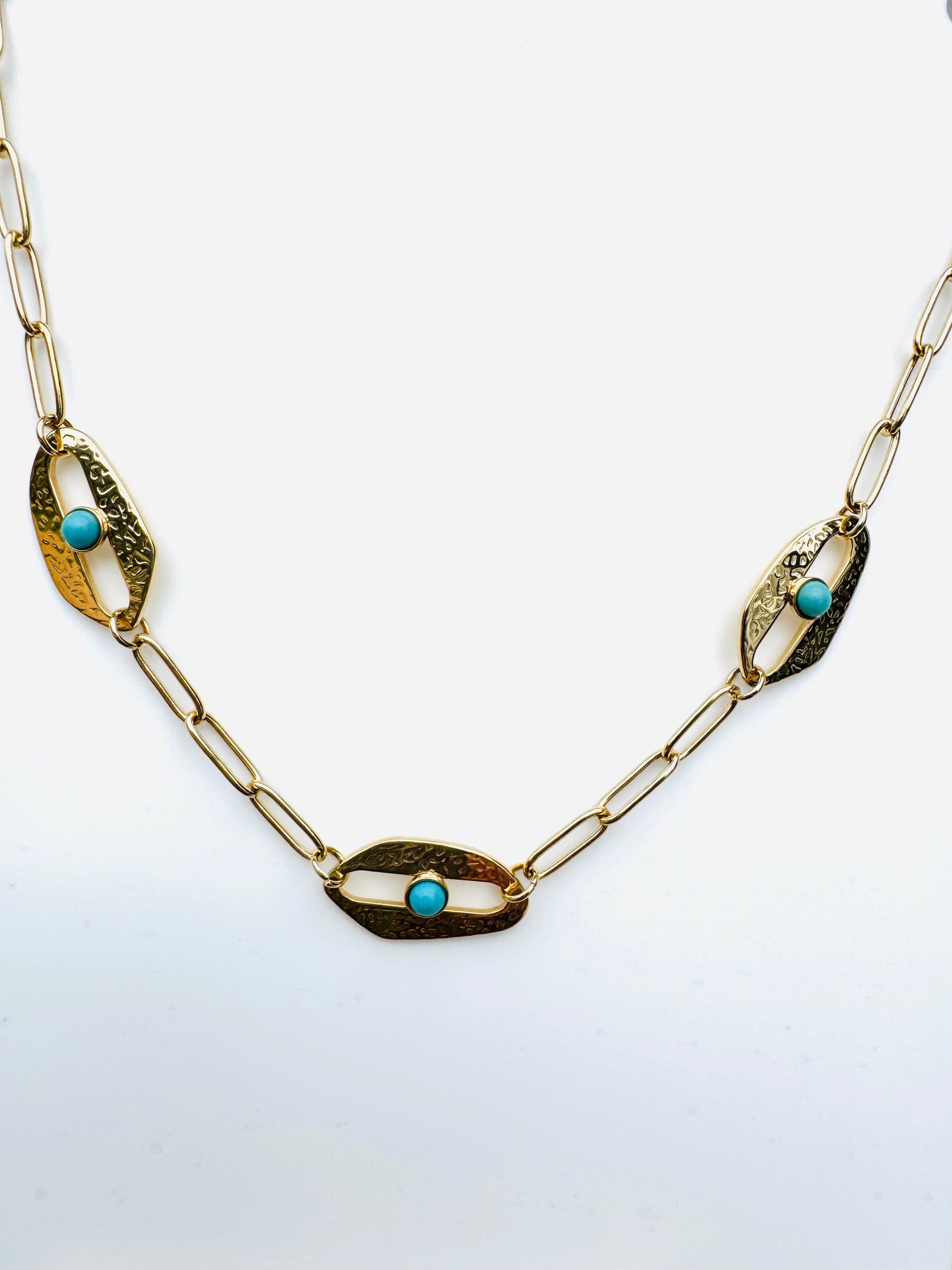 Collar Con Turquesas