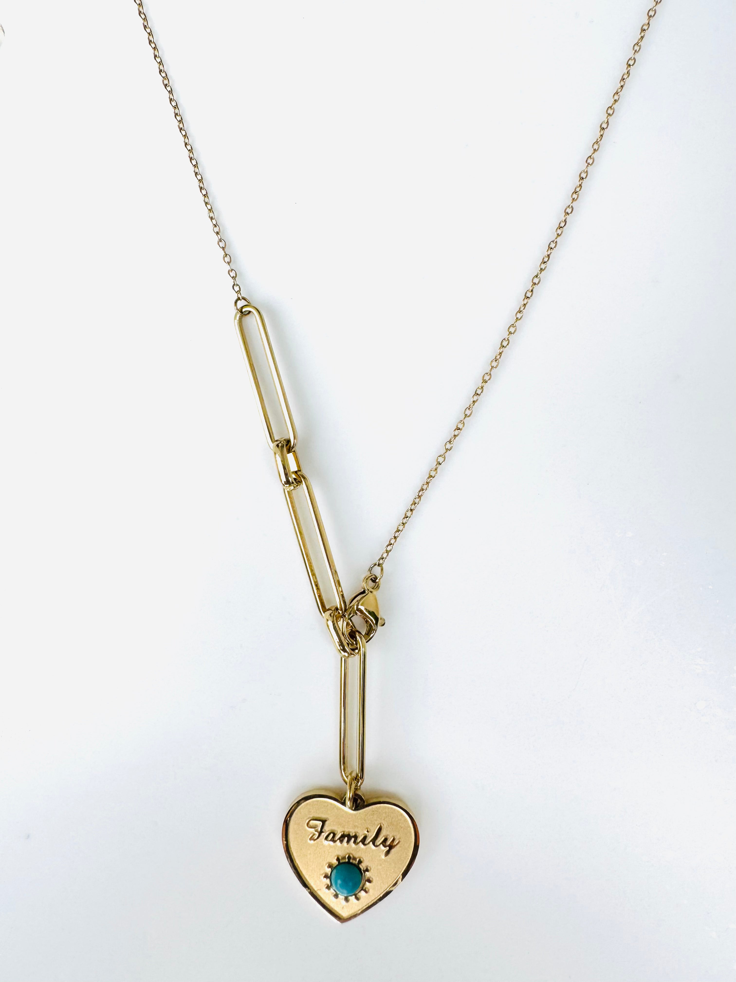 Collar Family En Forma De Corazon