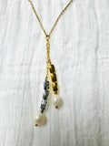 Collar Dos Tonos Con Perlas