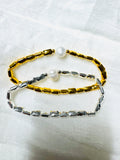 Conjunto De Brazalete Con Perlas