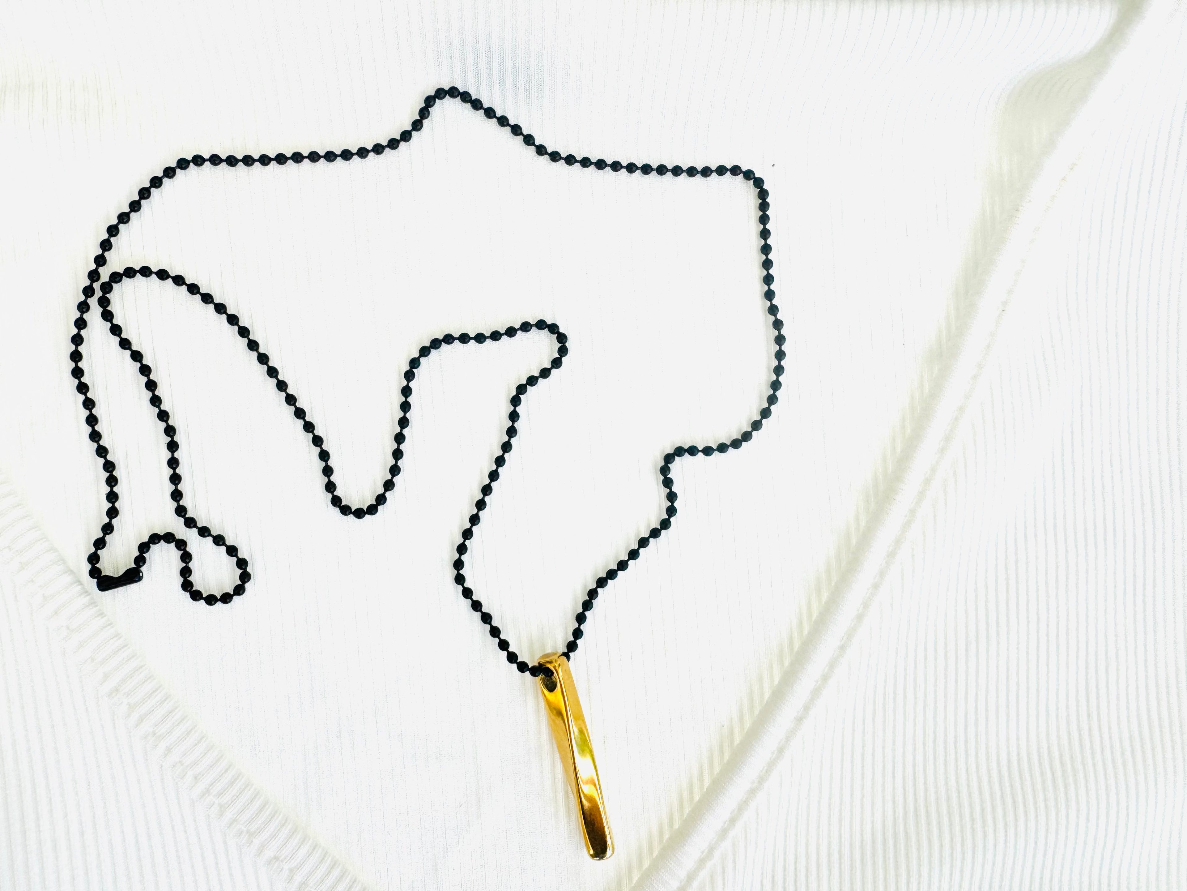 Cadena Negra Y Dorado