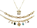 Set Brazaletes de Charms y Eslabones