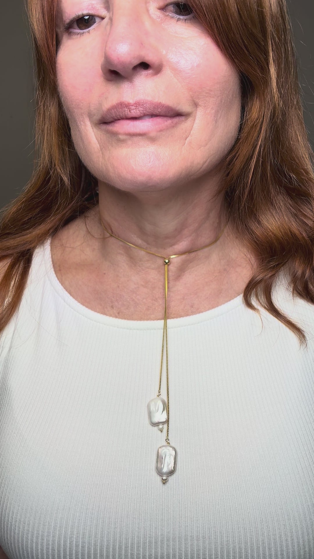 Collar Doble Perla